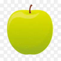 手绘卡通水果绿苹果