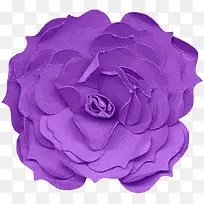 紫色纸团花朵