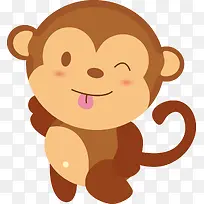 卡通猴宝宝猴子可爱高清图片