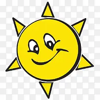 太阳卡通表情