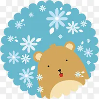 雪花小熊