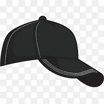 卡通黑色棒球帽免抠png装饰