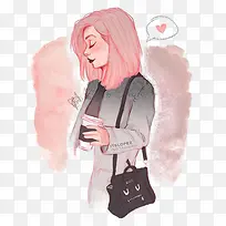 短发女孩