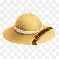 黄色考古旅行帽子