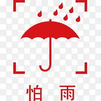 怕雨矢量PNG下载