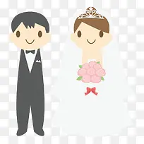 手绘婚庆素材结婚图片 卡通结婚
