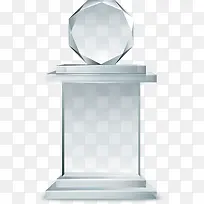 水晶质感奖杯
