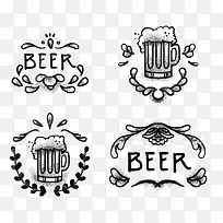 手绘啤酒beer图标