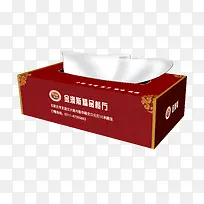 西餐厅纸抽盒子立体图