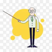 卡通手绘教学老师