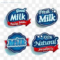 牛奶宣传图标