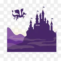 飞向城堡的紫色恶龙