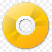 黄色CD图标