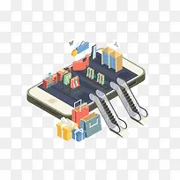 手绘2.5D科技礼盒