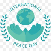 手托地球国际和平日