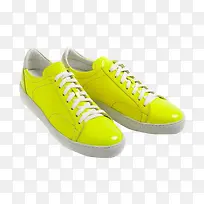 黄色平底鞋