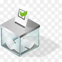 选举投票透明箱子