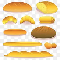金黄色的面包