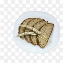两珠麦穗装饰四片面包片