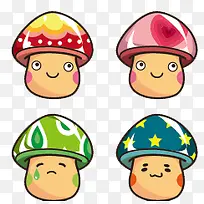 各种表情蘑菇