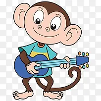 弹吉他的 猴子
