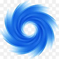 蓝色旋转的漩涡标志