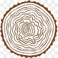 矢量手绘木桩