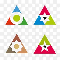 彩色三角