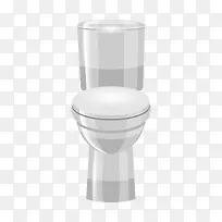 灰色坐便器