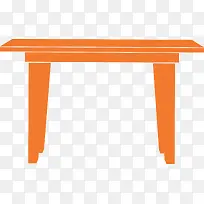 橙色卡通餐桌