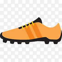 黄色跑鞋简约素材