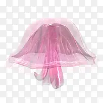 粉色透明水母免抠素材