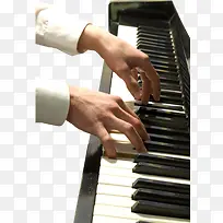 弹钢琴手势教学免抠图