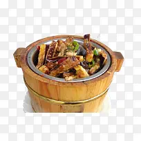 天然美味木桶茄子饭PNG