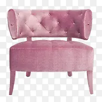 粉色沙发椅子素材免抠