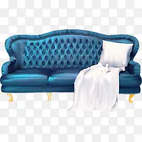蓝色沙发