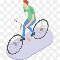 骑车健身立体模型