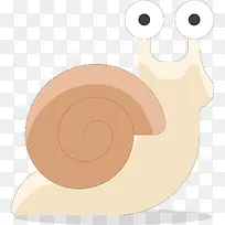 矢量图爬行的蜗牛