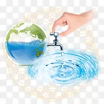 节约水资源公益海报