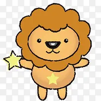 12星座狮子座的卡通形象