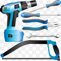 蓝色工具