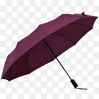 深紫色雨伞