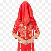 中国风红盖头古装新娘