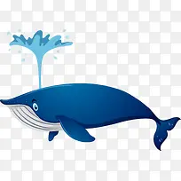 世界海洋日喷水的鲸鱼