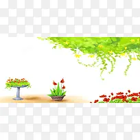 手绘插画背景