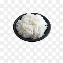 一大盘白色蒸米饭
