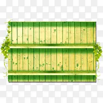 绿色木头框架
