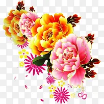 高清国画牡丹花