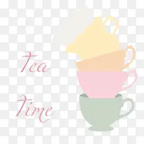 彩色层叠杯子