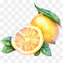 手绘的柠檬